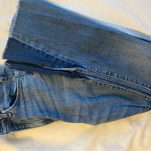 Abercrombie & Fitch Blue Flare Wide Leg Jeans